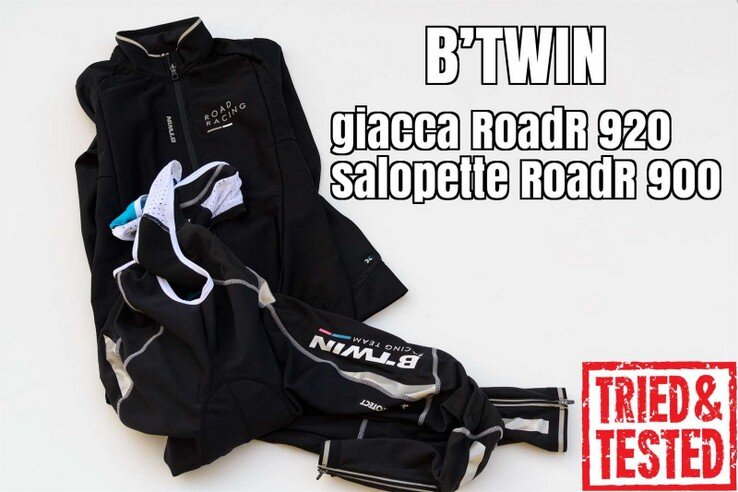 B’TWIN giacca RoadR 920 e salopette RoadR 900