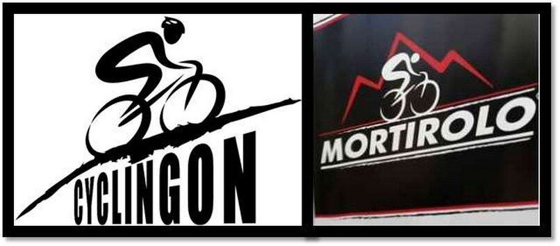 Logo CyclingON e logo Mortirolo