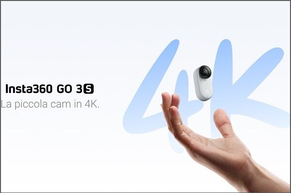 Nuova Insta360 GO 3S minuscola videocamera 4K